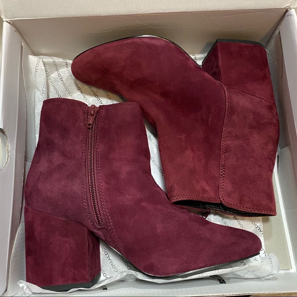 Burgundy Ankle Boots